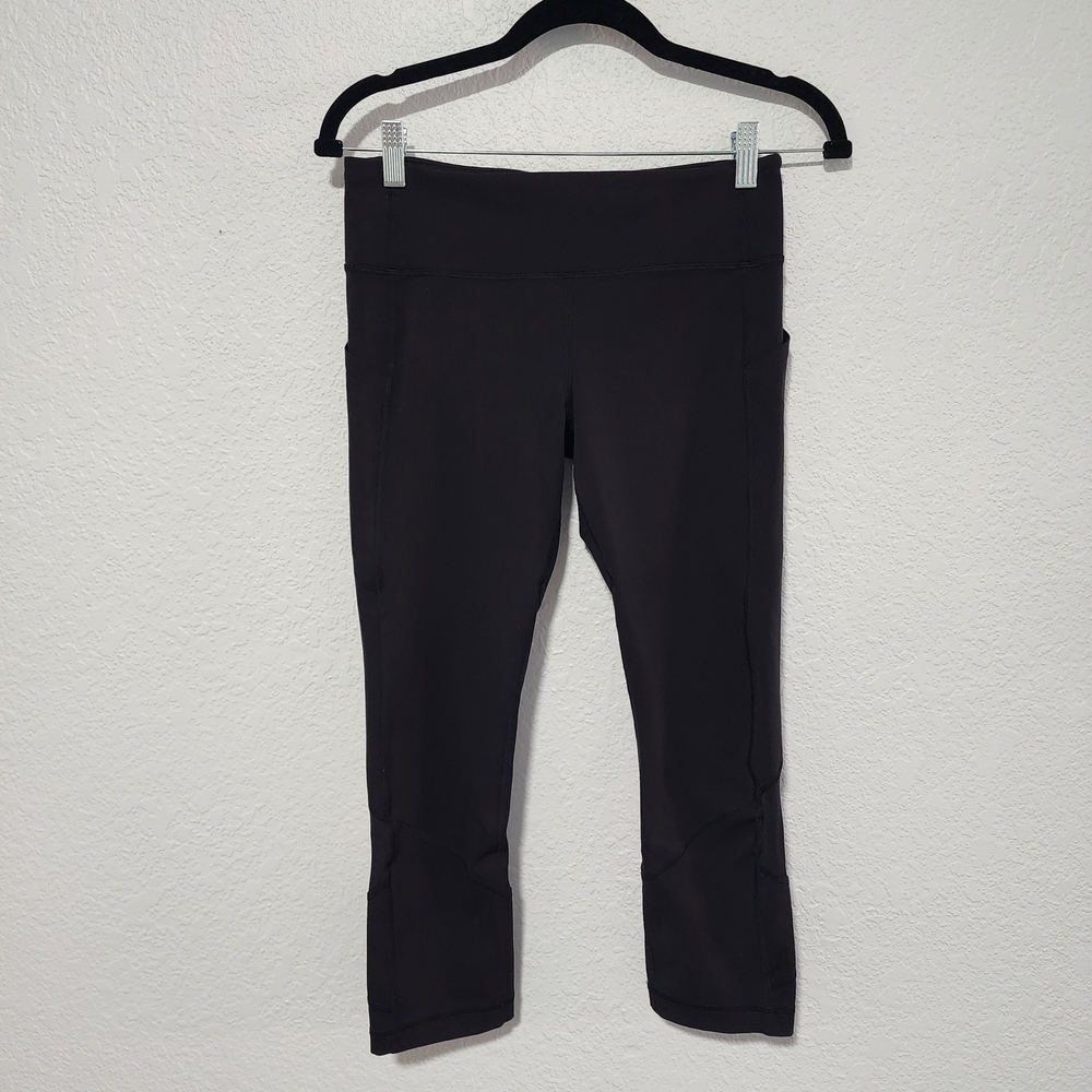 Lululemon Active Crop Leggings Size 6 Black